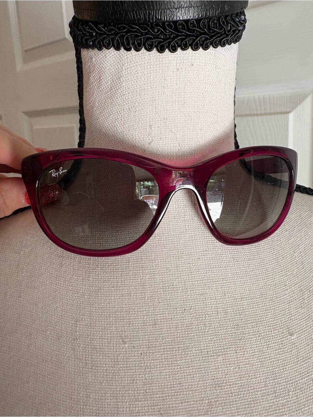 Ray-Ban Women's Deep Plum Cat-Eye Sunglasses